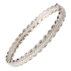 Penny Preville White Gold 0.94ct Round Diamond Bangle Bracelet