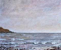 "Breathing Space": A contemporary seascape, oil on canvas.