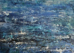 "Ice Shadows" Contemporary Arctic Seascape Oil Painting