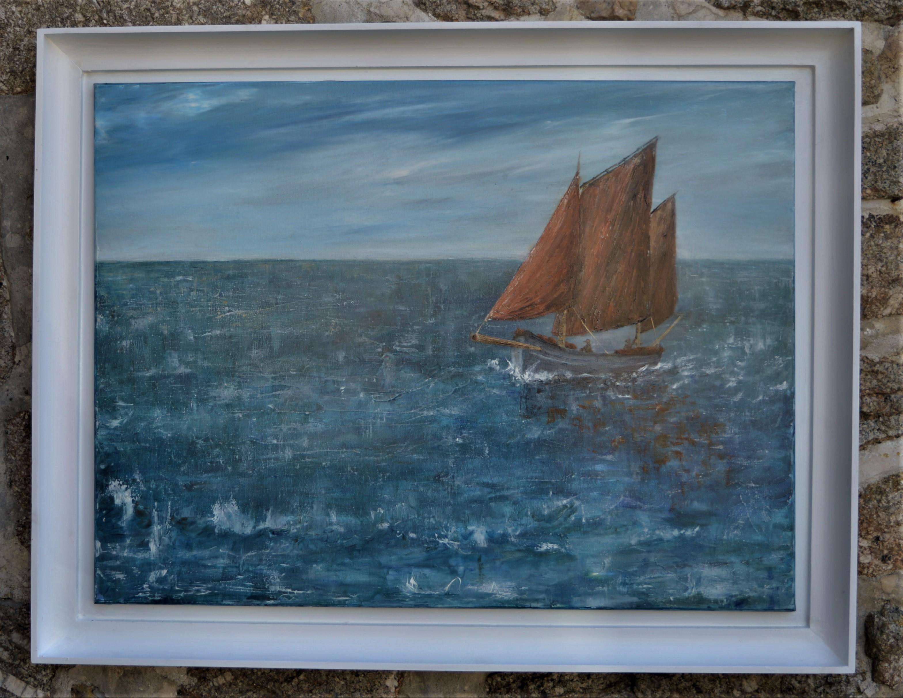 Out Of The Blue. Contemporary Seascape Oil Painting 1