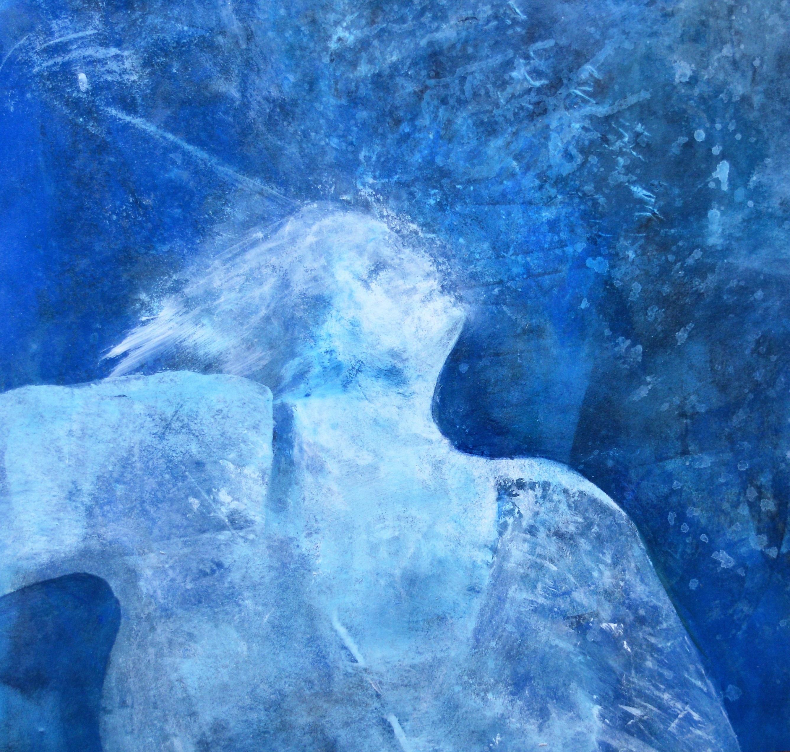 Figurative Painting di Penny Rumble - Salire in cima:  Pittura a olio contemporanea