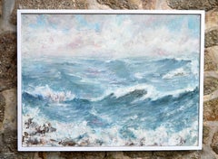 Salt On My Face,  Contemporary Seascape Oil Painting