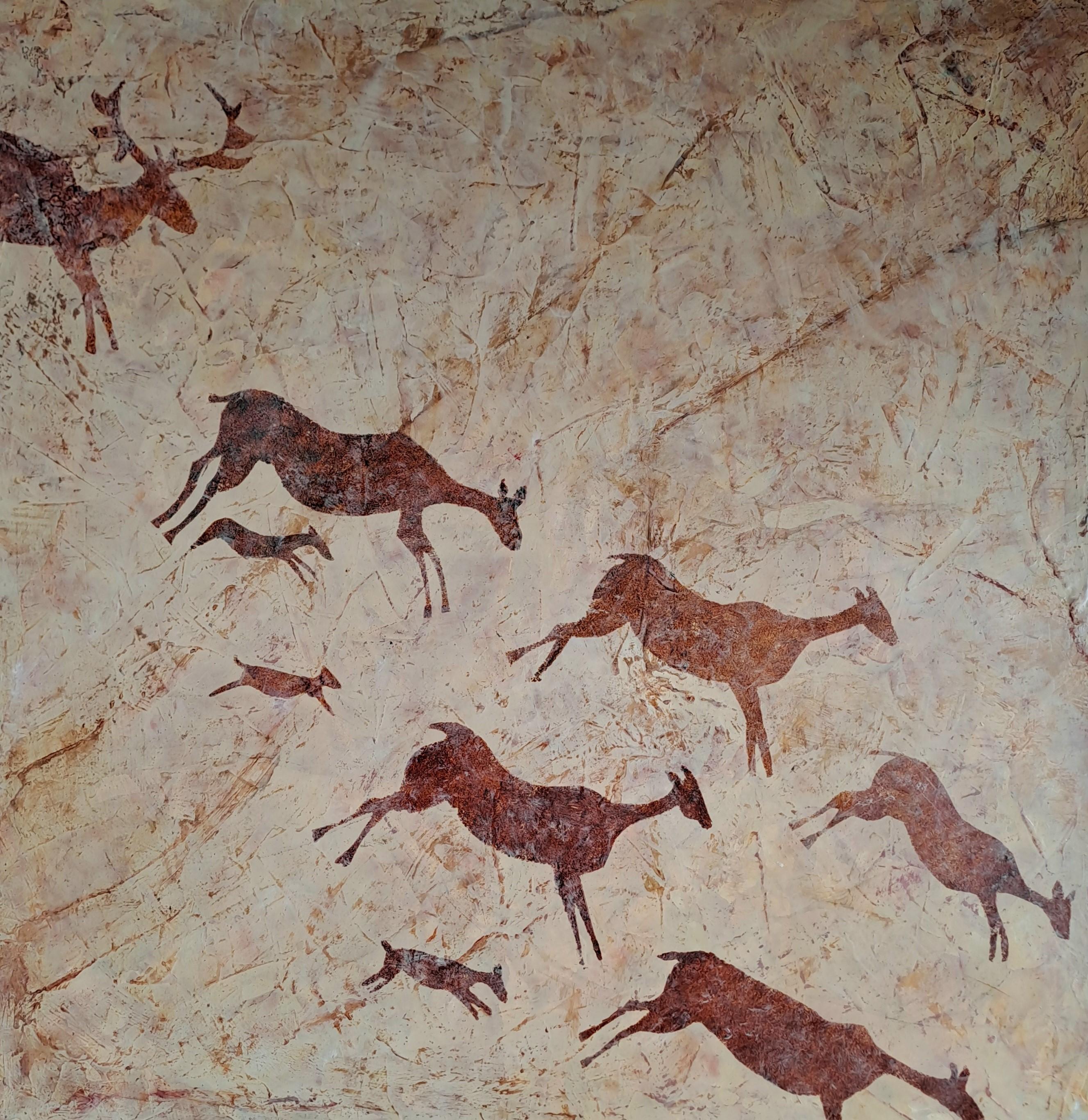 Figurative Painting de Penny Rumble - Tanta Historia. Pintura al óleo contemporánea