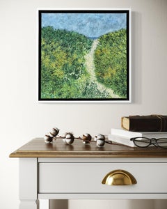 "Sentiero di Asilomar" - Vibrante paesaggio costiero - Fiori selvatici verdi e gialli