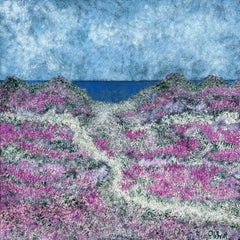 "Pacific Grove Dunes" - Colorful Expressionist California Monterey Bay Seascape