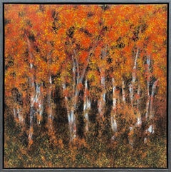 "Wild Sycamores" - Schöne helle Herbst Palette Wald Landschaft Kunstwerk