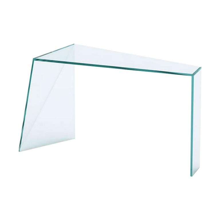 Penrose Glass Consolle, Designed by Isao Hosoe, Lucia Fontana & Masaya Hashimoto For Sale