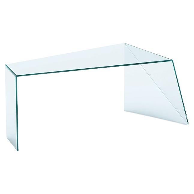 Penrose Glass Desk, Designed by Studio Isao Hosoe, Made in Italy  For Sale
