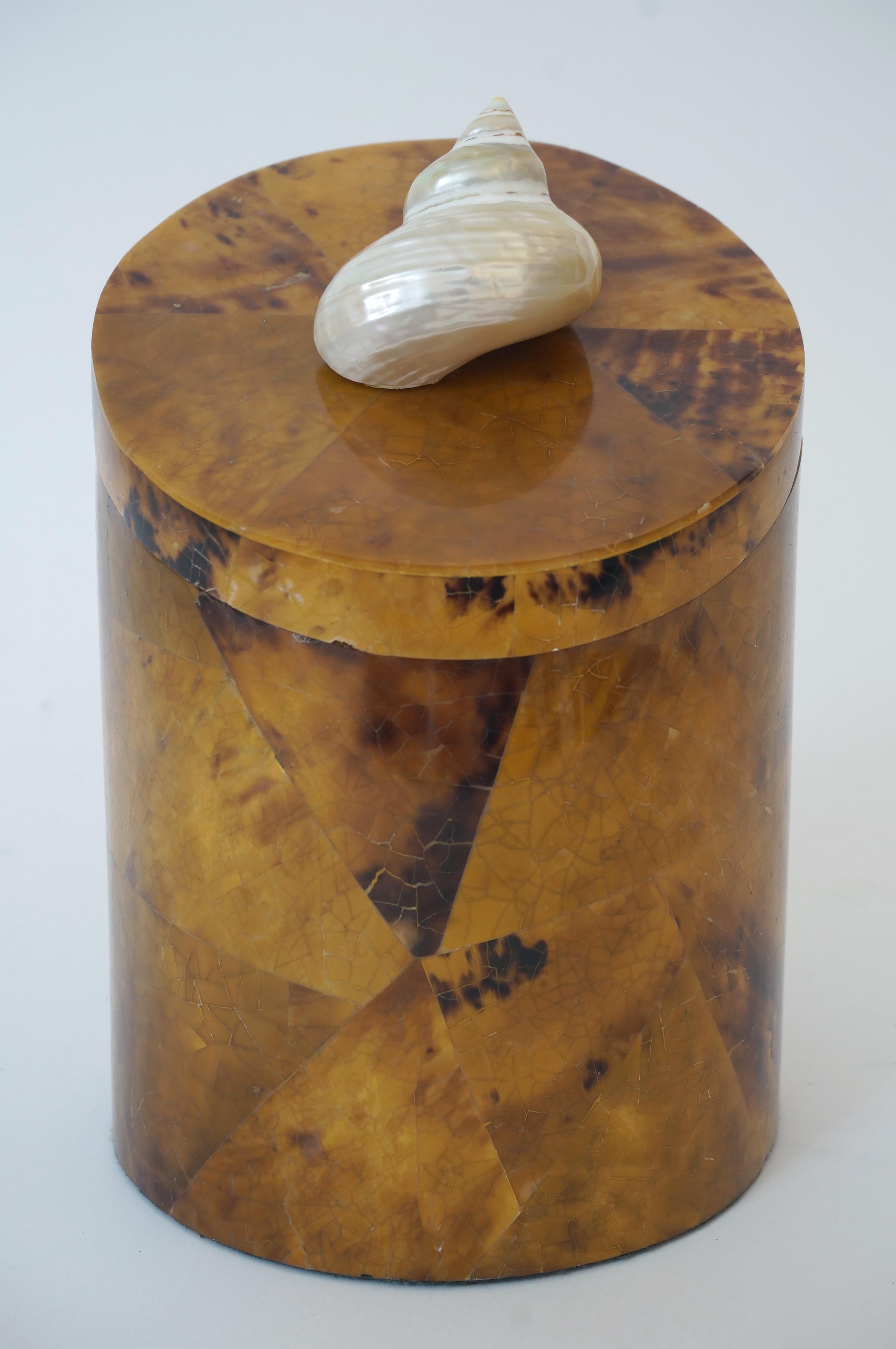 Modern Penshell Box by Maitland Smith For Sale