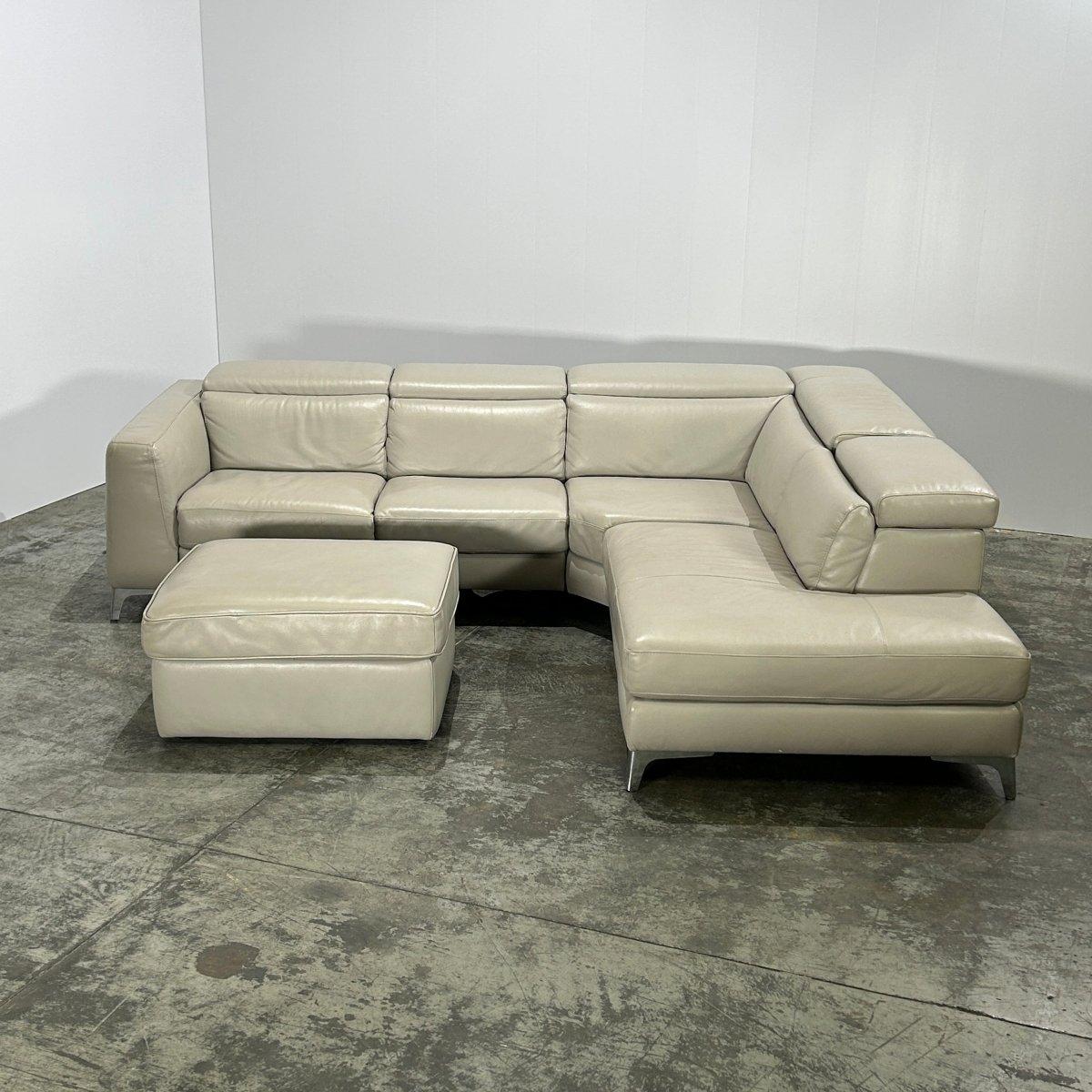 Pensiero Electric Recliner Ecksofa und Fußhocker von Natuzzi Editions, Pensiero im Angebot 4