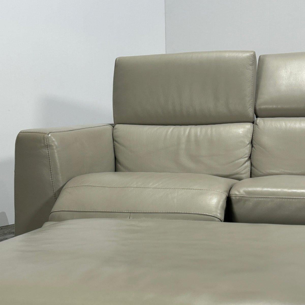 Pensiero Electric Recliner Ecksofa und Fußhocker von Natuzzi Editions, Pensiero im Angebot 5