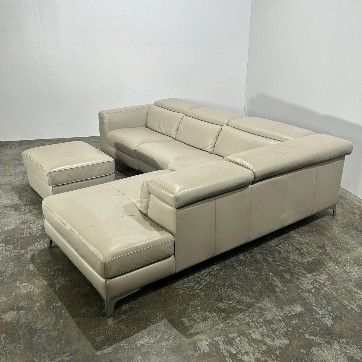 Pensiero Electric Recliner Ecksofa und Fußhocker von Natuzzi Editions, Pensiero im Angebot 1