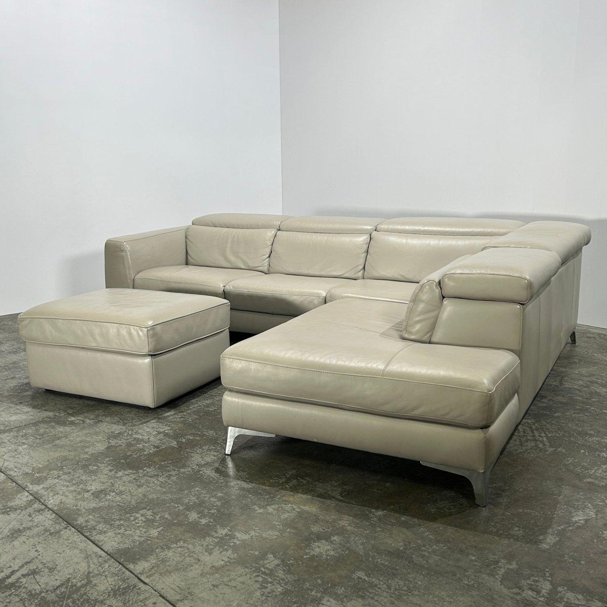 Pensiero Electric Recliner Ecksofa und Fußhocker von Natuzzi Editions, Pensiero im Angebot 2