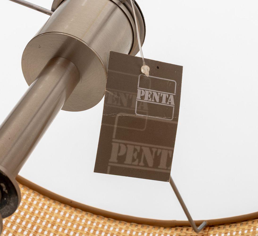 Lampada da terra Penta in ciliegio e paglia intrecciata In condizioni buone in vendita a Astoria, NY