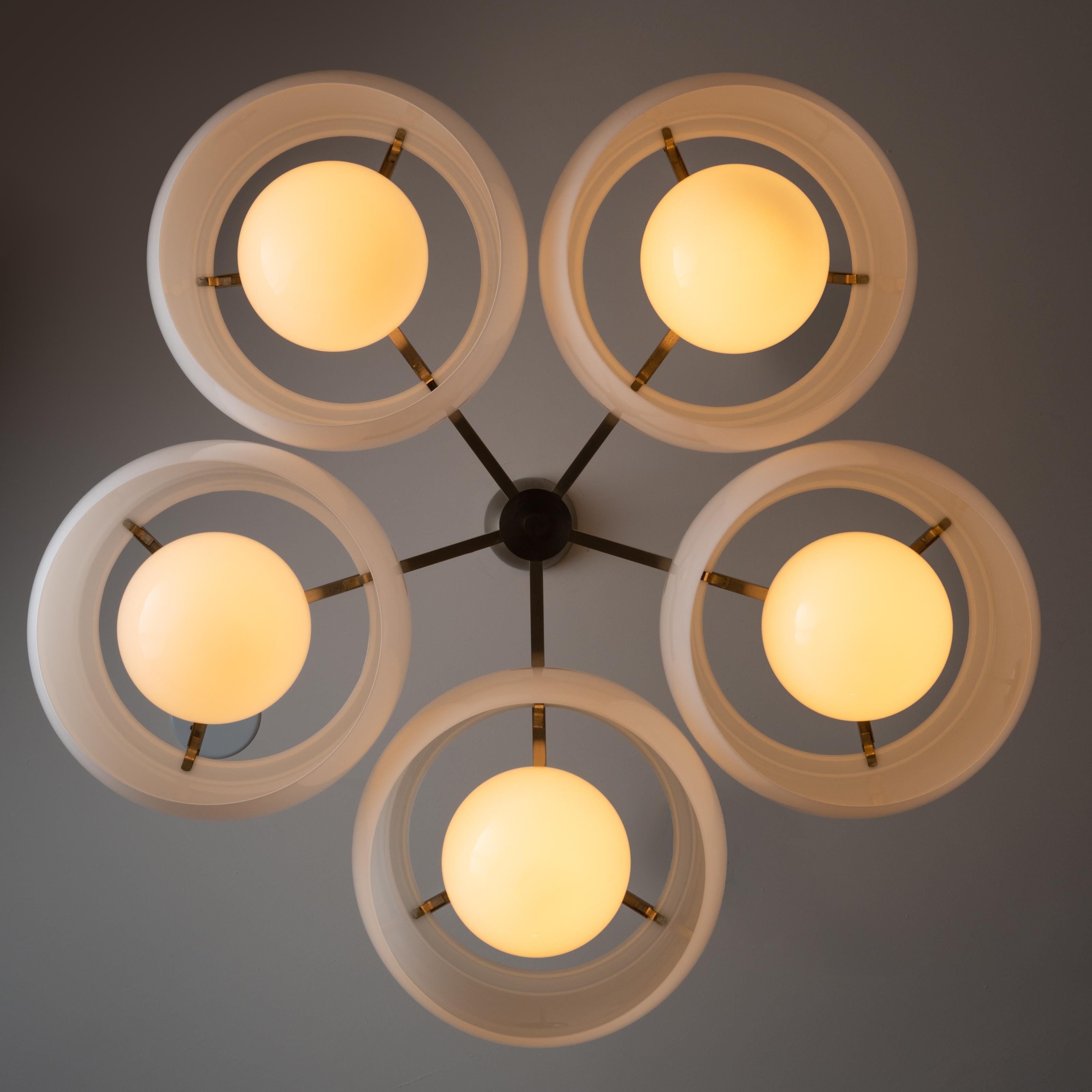 Italian 'Pentaclinio' Ceiling Light by Vico Magistretti for Artemide