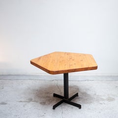 Pentagon Dining Table, Les Arcs 1800, France, 1970s