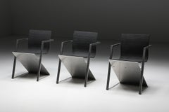 Pentagon Group Casino Model ‘D8’ Black Chairs, Germany, 1987