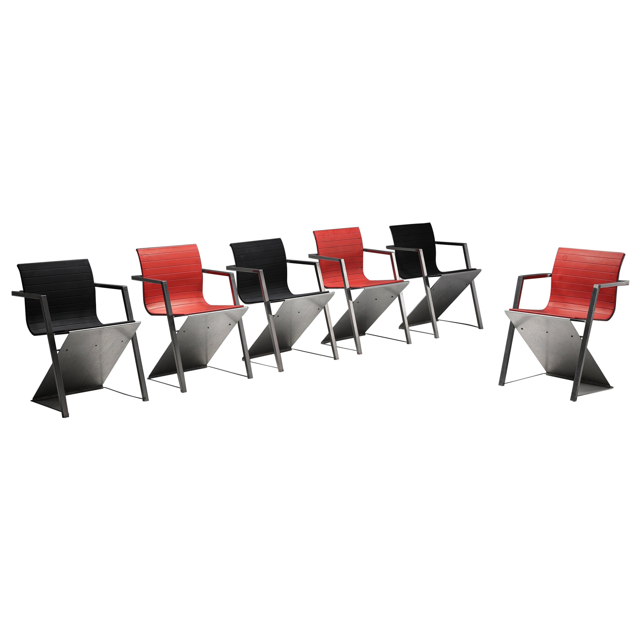 Chaise Casino Model 'd8' du groupe Pentagon, Allemagne, 1987