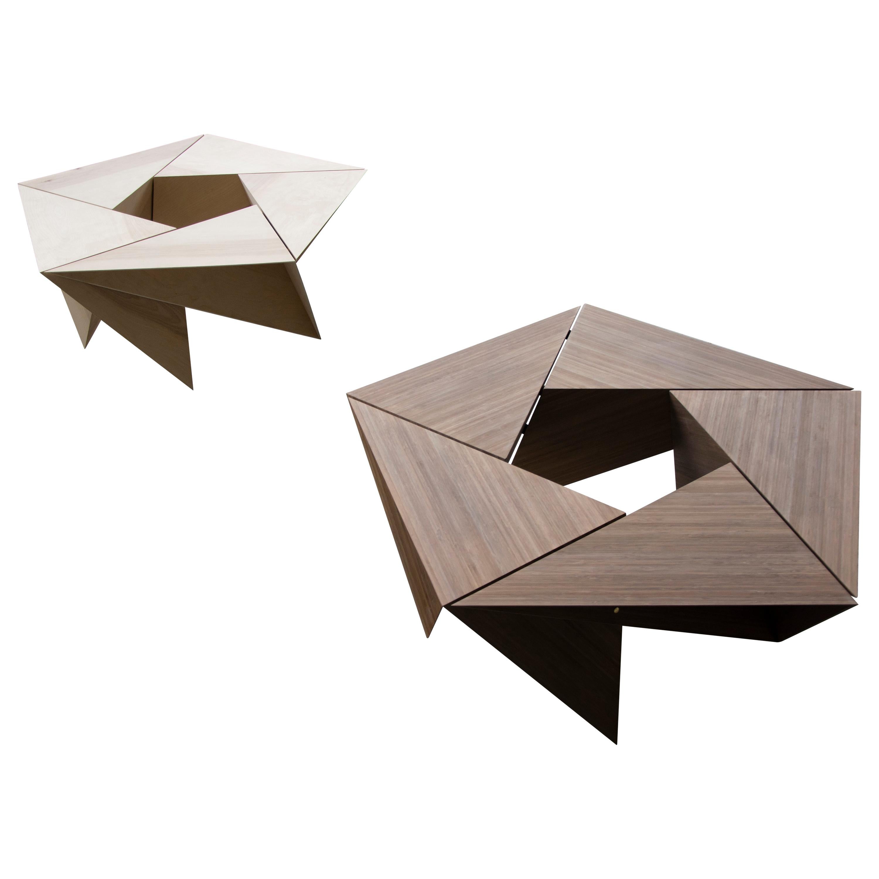 Table basse modulaire pentagonal «EL Cangrejito »