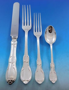 Penthievre by Odiot France 950 Sterling Silver Flatware Set Service 61 Pc Dinner