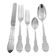 Penthievre von Odiot France 950, 61-teiliges Tafelbesteck aus Sterlingsilber, Dinner