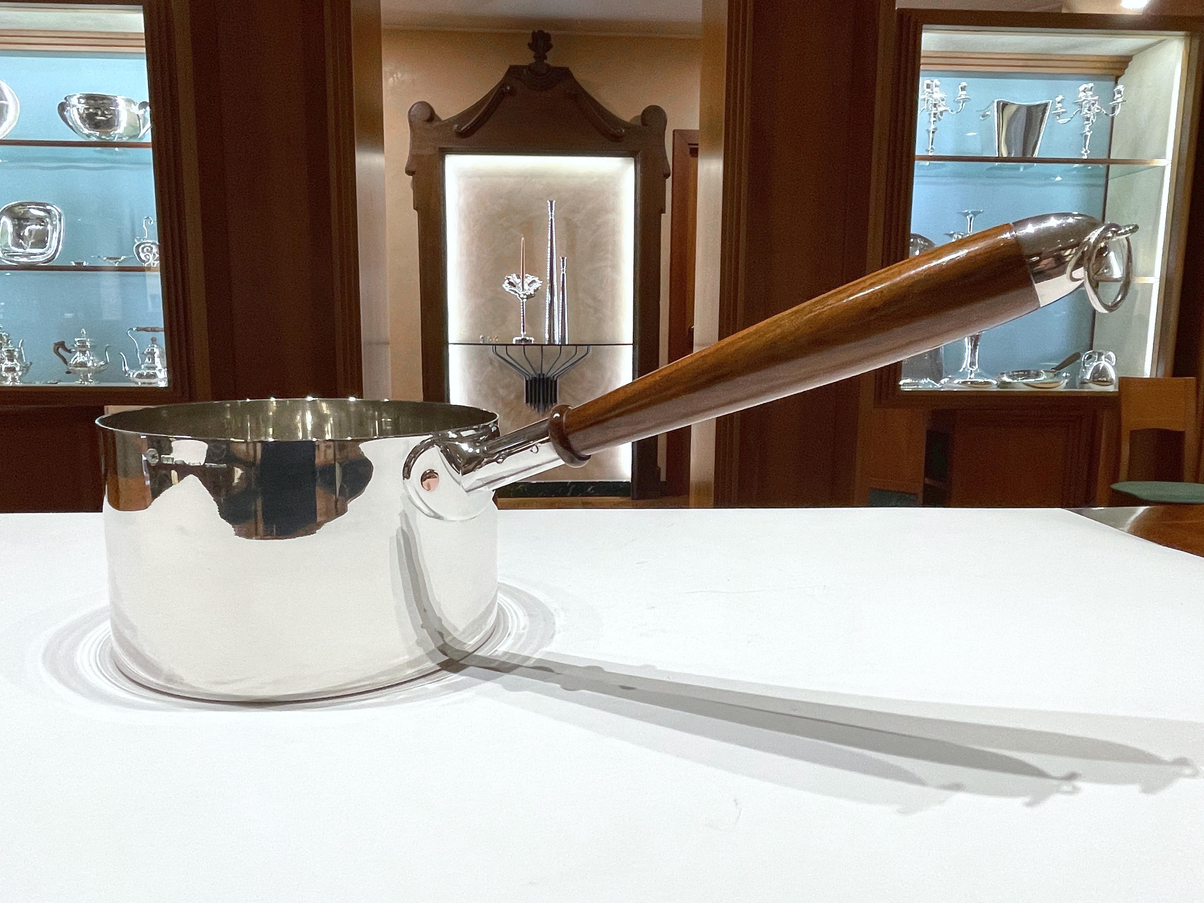 Women's or Men's Brandimarte 925 sterling silver cooking pot For Sale
