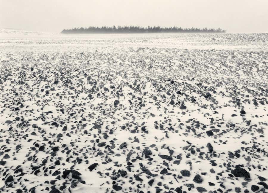 Jurmo, Finland (Rocky landscape w/snow, forest on horizon)