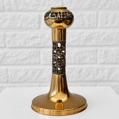 Pentti Sarpaneva candelabro Pitsi, Turun Hopean, bronce, Finlandia, años 60