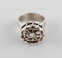 Pentti Sarpaneva, Finland, Modernist Ring in Silver, 830, Dated 1970