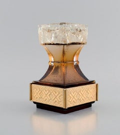 Pentti Sarpaneva para Turun Hopea, Candelero Maljakko de cristal ahumado artístico