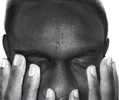 Between Light and Darkness - 21st Century, Contemporary, Black, White, Depressed