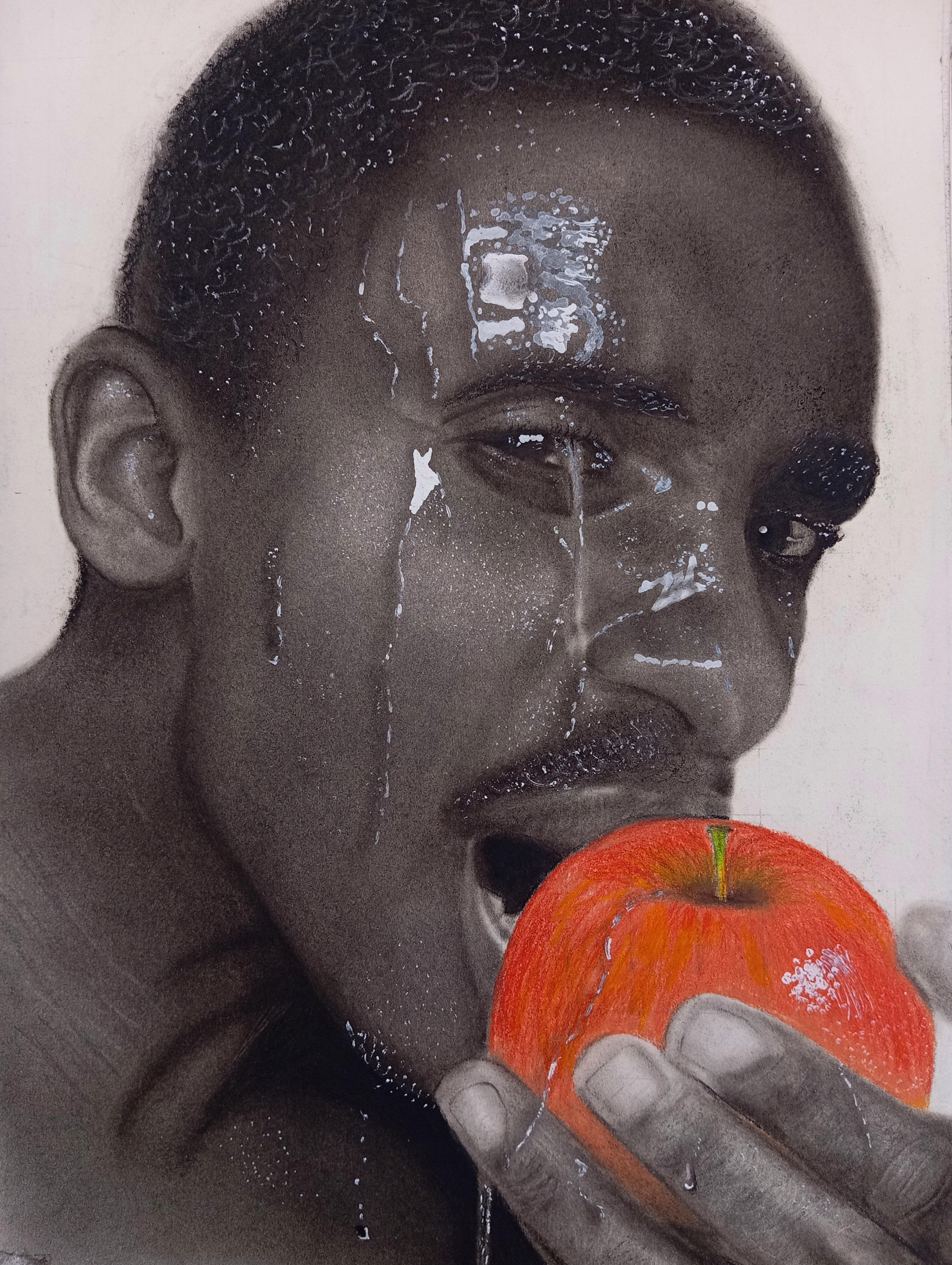 Eternal Payment in Fertile Land 1 -21st Century, Contemporary, Figurative, Apple