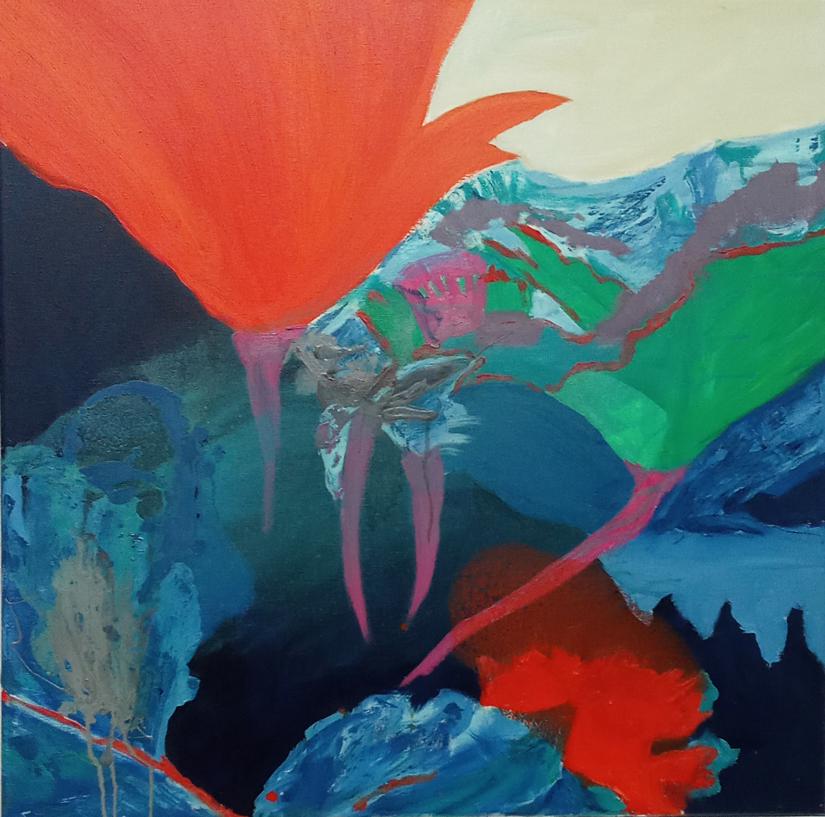 Zeitgenössische griechische Kunst von Peny Manavi – Journey 4