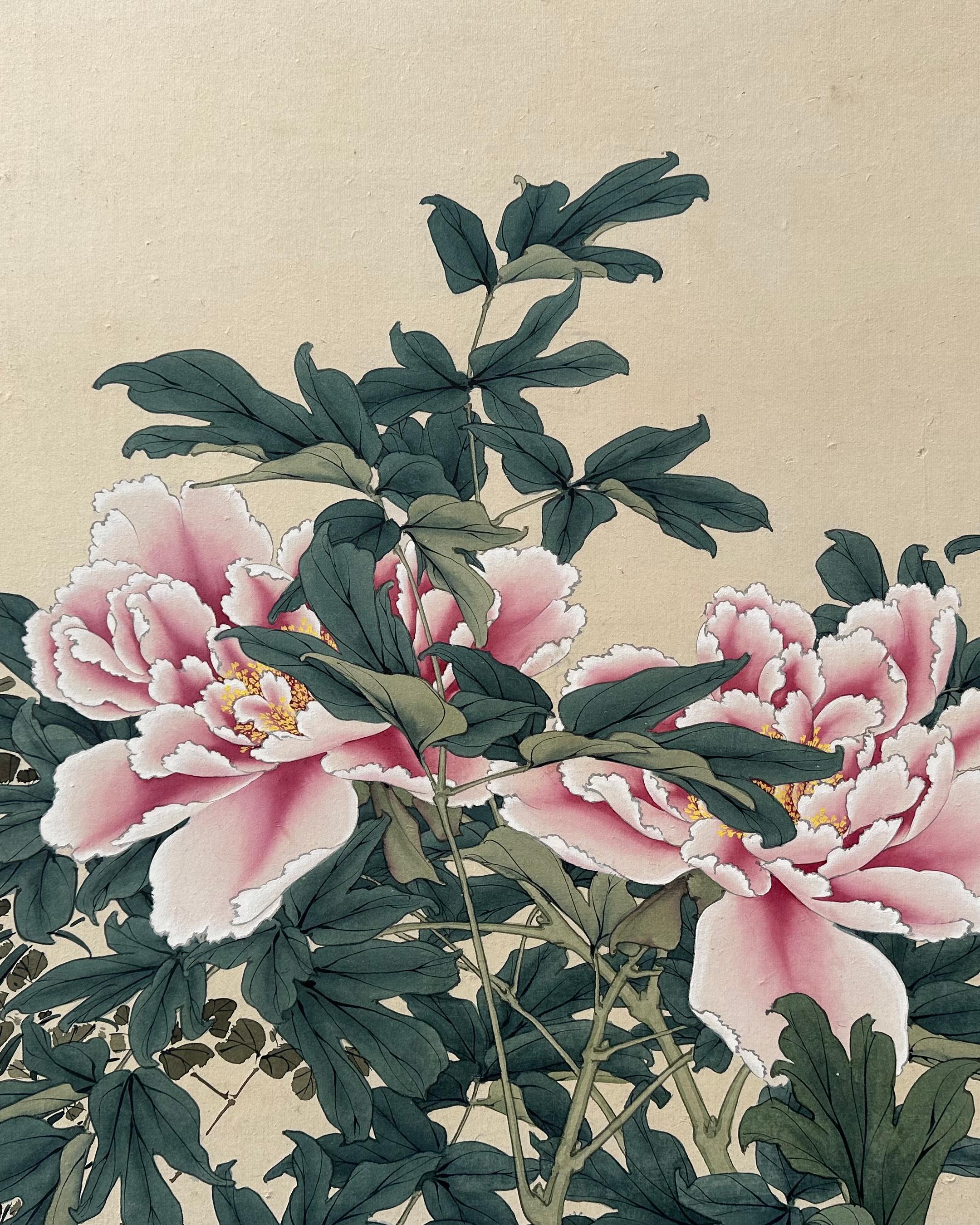 Peonías a la luz del verano Japonés en venta