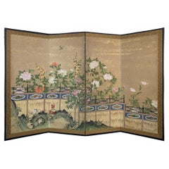 Used Peony Blossoms Screen