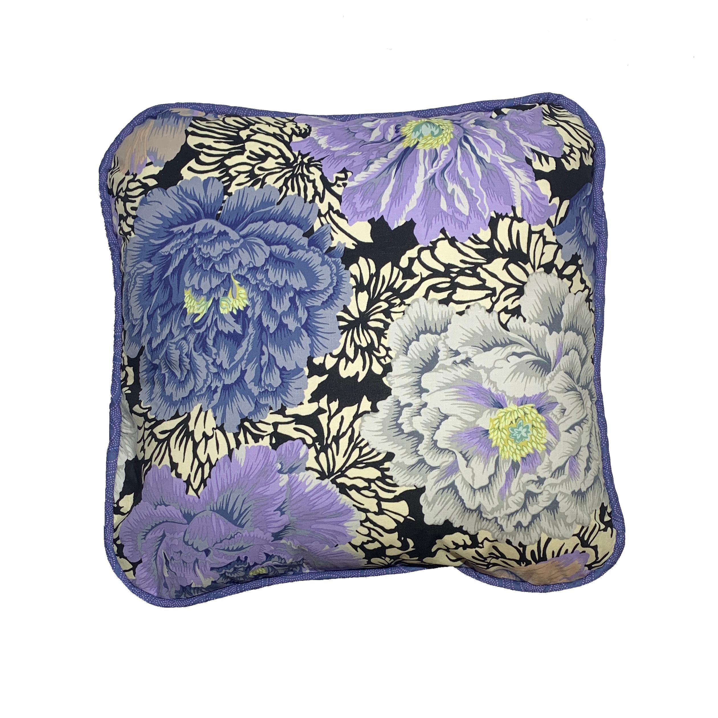 Contemporary Peony Lilac Pillow For Sale