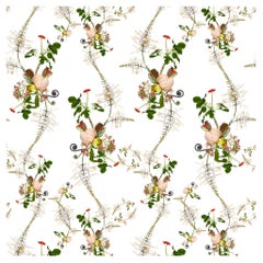 Peony Small Floral Wallpaper