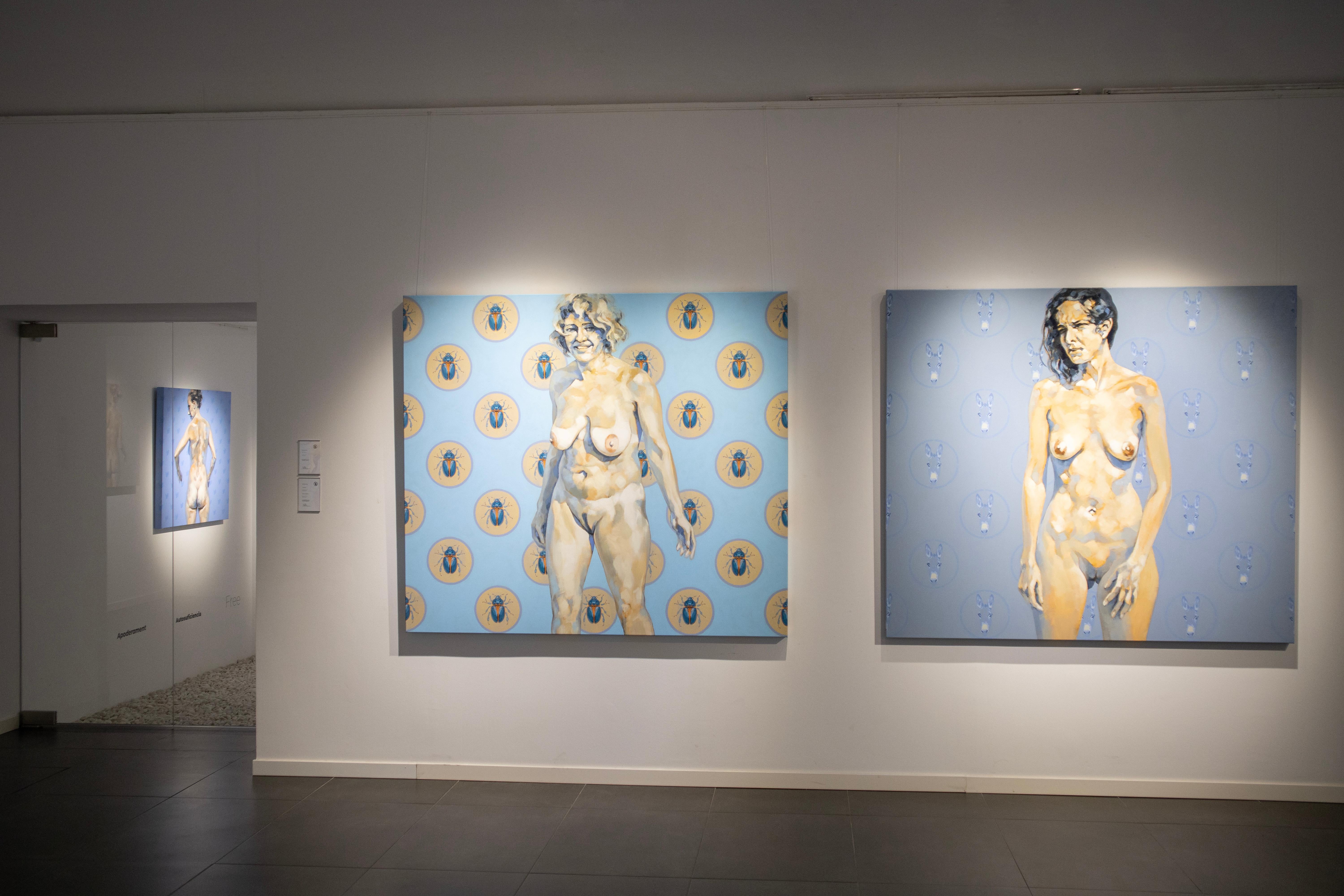 Afortunada - 21st Century, Figurative, Nude, Female body, Feminism, Acrylic - Contemporary Painting by Pep Anton Xaus