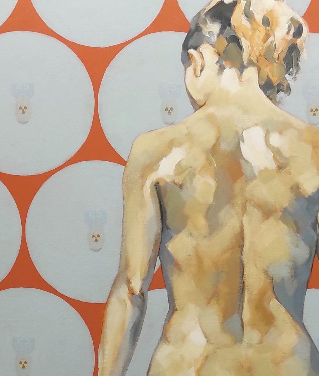 Atomitzada - 21st Century, Figurative, Nude, Female body, Feminism, Acrylic - Painting by Pep Anton Xaus