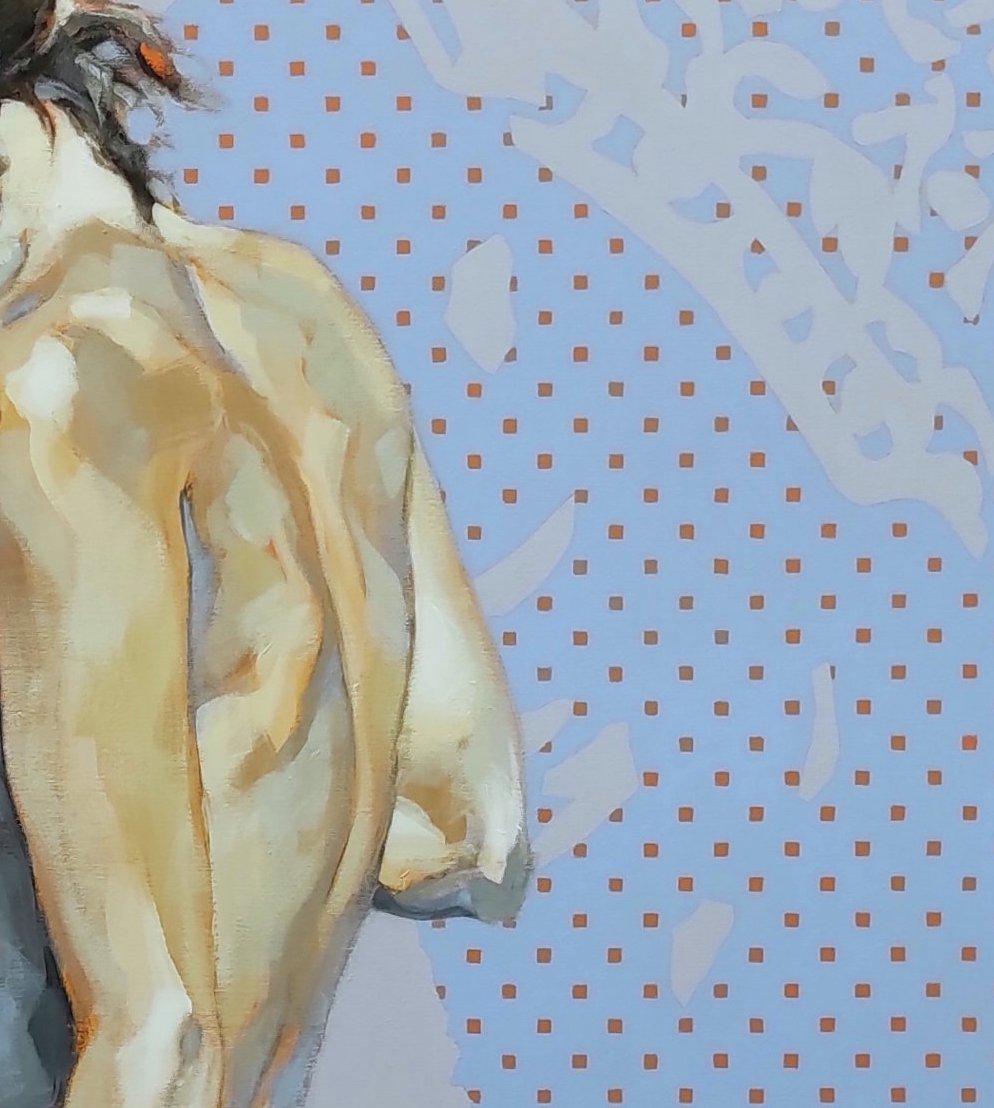La Dona més Rica del Món - 21C, Figurative, Nude, Female body, Feminism, Acrylic - Contemporary Painting by Pep Anton Xaus