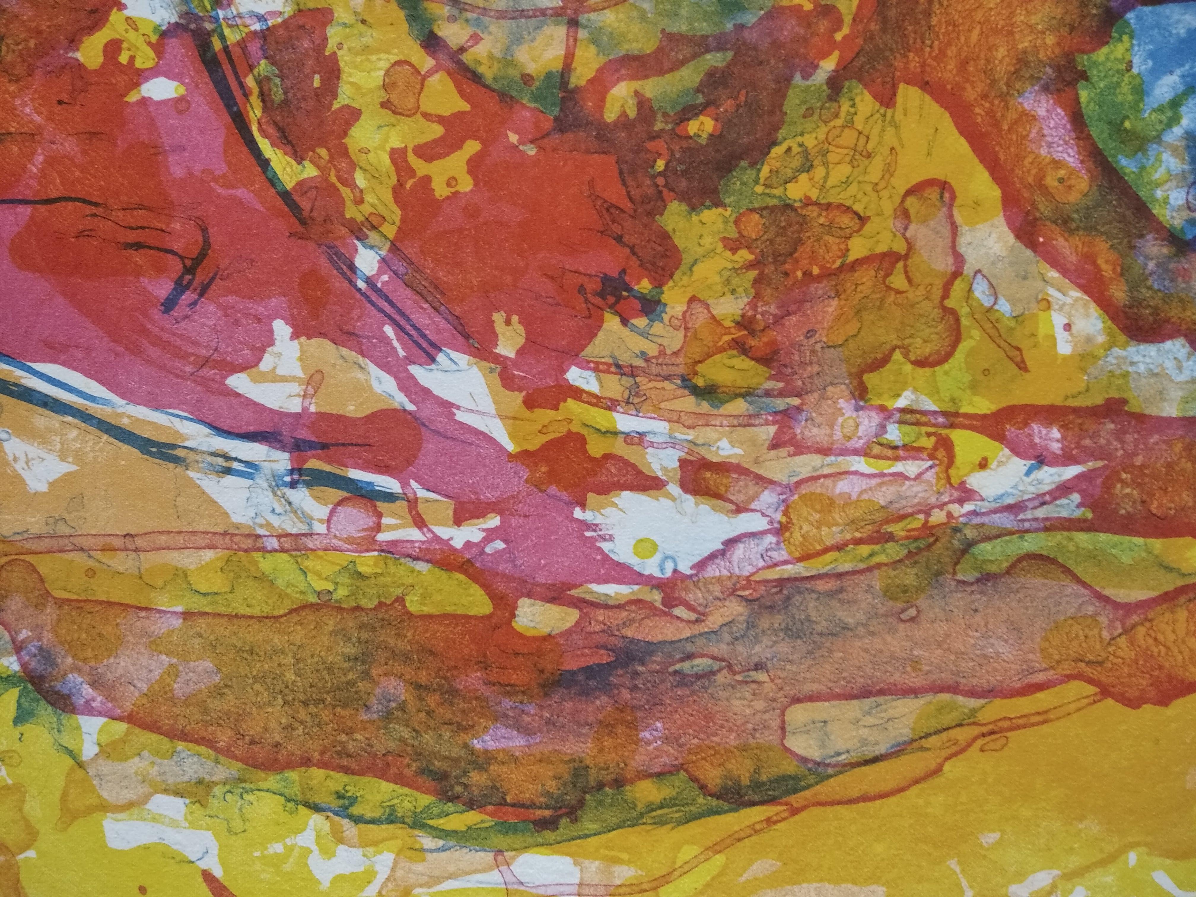 Senza titolo - Abstract Painting Marrone di Pep Canyellas 