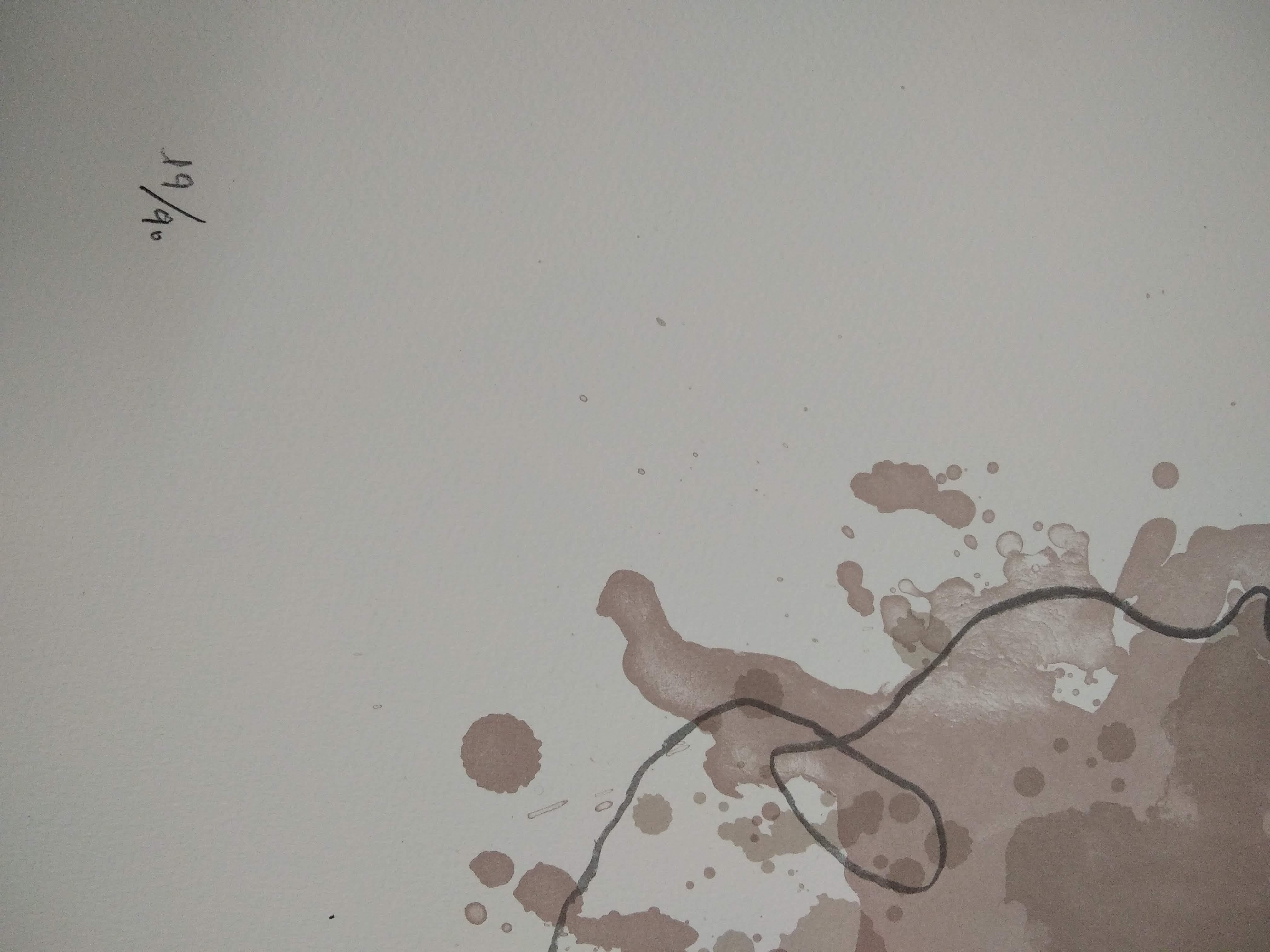 Senza titolo - Abstract Painting Grigio di Pep Canyellas 