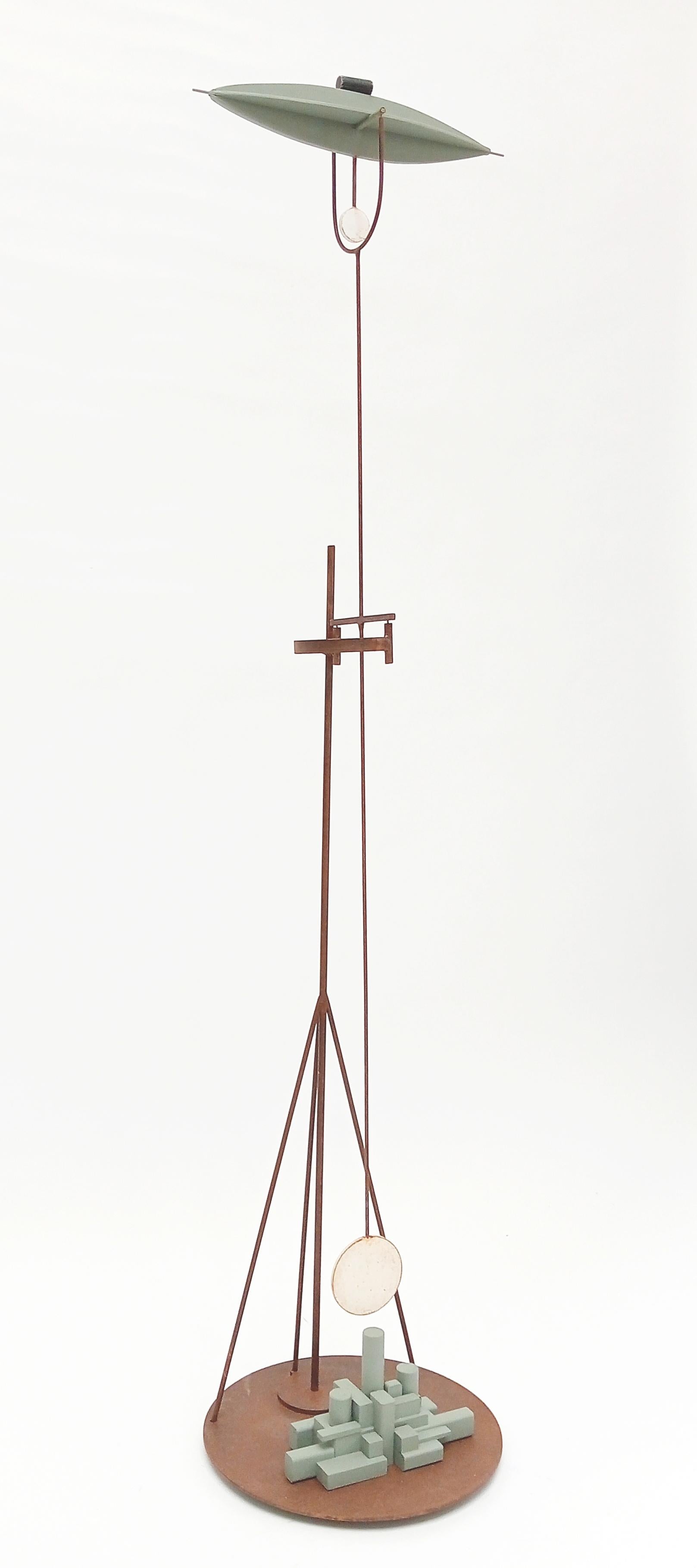 Pep Fajardo Abstract Sculpture - Chronos. Architect's Pendulum Ship