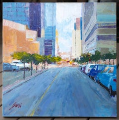"Congress Avenue" Austin, Texas Urban Cityscape Street Scene
