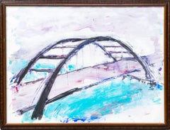 "Pennybacker Bridge" Expressionist Landscape of Austin, Texas