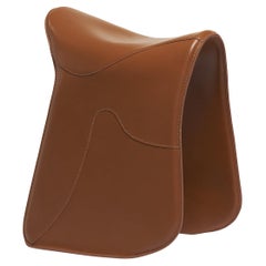 Pepe Chair in Natural Leather by Raffaella Mangiarotti