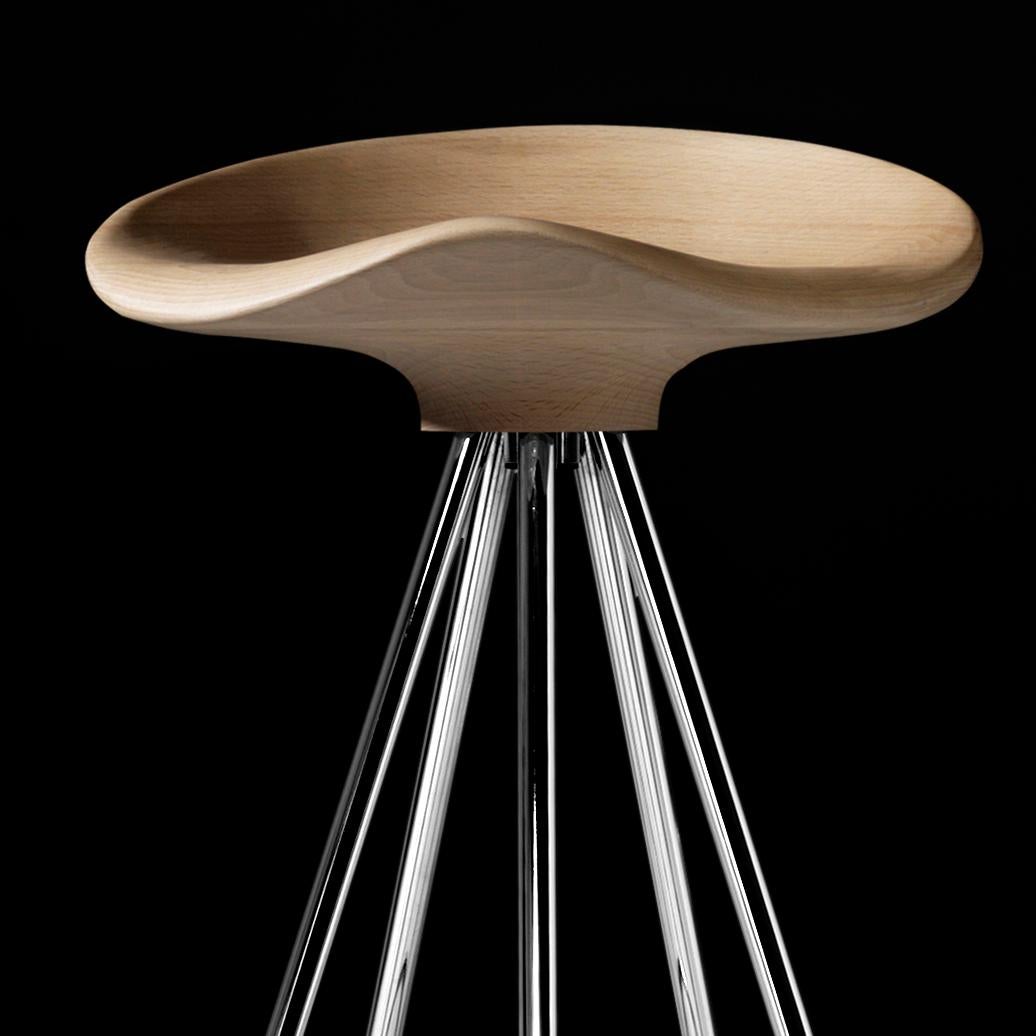 Mid-Century Modern Pepe Cortes Contemporary Jamaica Steel Wood Stool for BD Barcelona For Sale