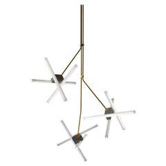 Pepe Cortes, Lampada tripla Olvidada in acciaio e ottone per BD Barcelona