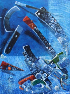 Deep Blue - acrylic on canvas