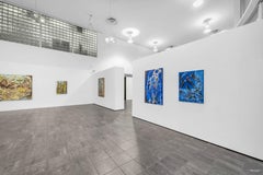 The Temptation in Blue - acrylic on canvas